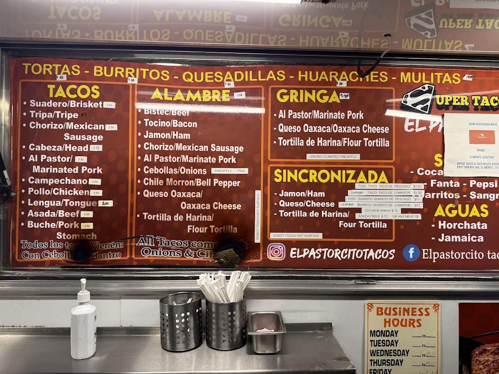El Pastorcito tacos Menu image 1